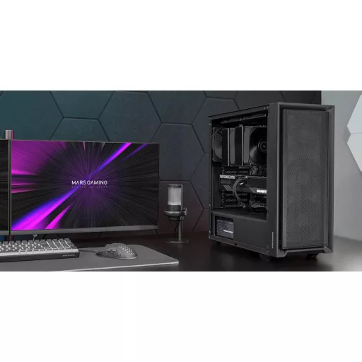 Mars Gaming MC-PMAX Midi Tower Fekete
