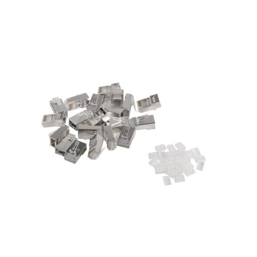 Lanberg PLS-6020 huzalcsatlakozó RJ-45 Rozsdamentes acél, Átlátszó