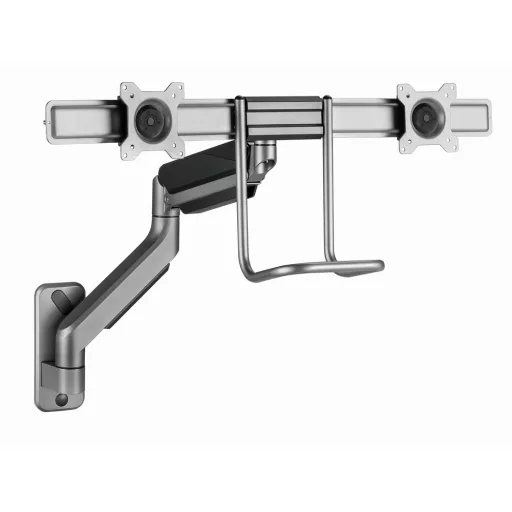 Gembird Laikiklis Adjustable wall 2-display mounting arm 17-32inch iki 8kg