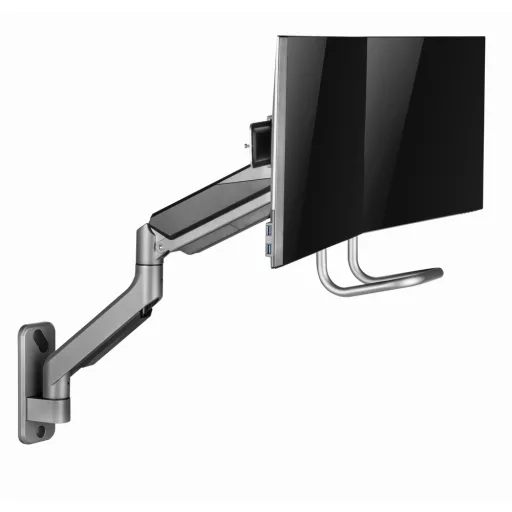 Gembird Laikiklis Adjustable wall 2-display mounting arm 17-32inch iki 8kg