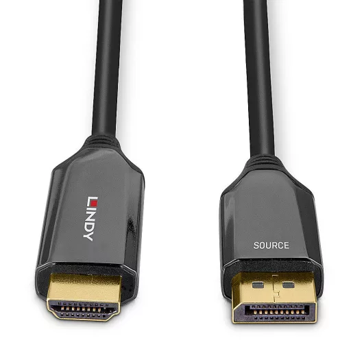 Lindy 40931 video átalakító kábel 2 M HDMI A-típus (Standard) DisplayPort Fekete