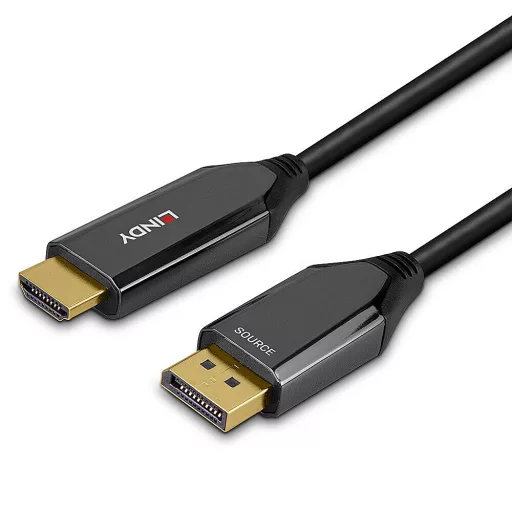 Lindy 40931 video átalakító kábel 2 M HDMI A-típus (Standard) DisplayPort Fekete
