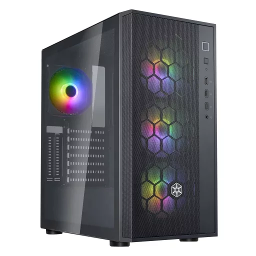Silverstone FARA R1 Midi Tower Fekete