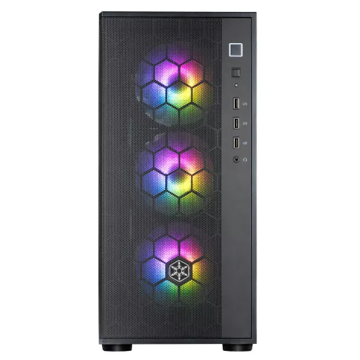 Silverstone FARA R1 Midi Tower Fekete