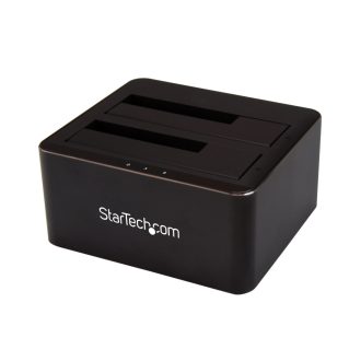   StarTech.com SDOCK2U33V dokkoló állomás tárolóegységhez USB 3.2 Gen 1 (3.1 Gen 1) Type-B Fekete