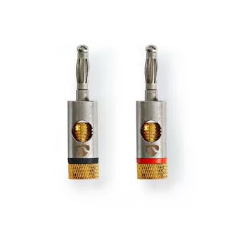 Nedis CATB26900GD huzalcsatlakozó Banana Arany, Ezüst