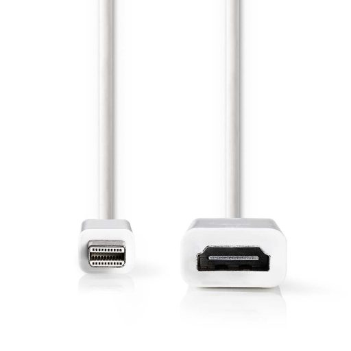 Nedis CCGB37650WT02 video átalakító kábel 0,2 M Mini DisplayPort HDMI A-típus (Standard) Fehér