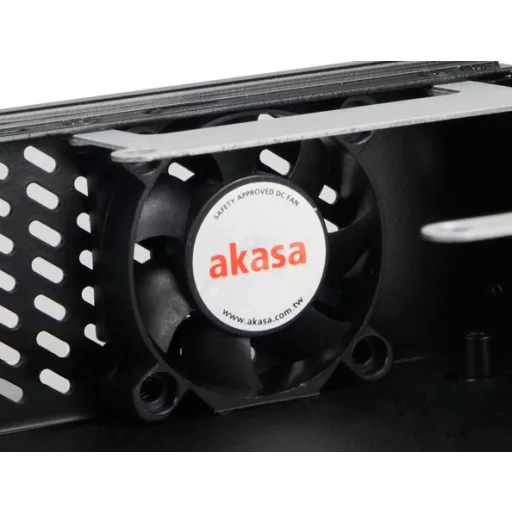 Akasa Cypher Alacsony profilu (Slimline) Fekete 120 W