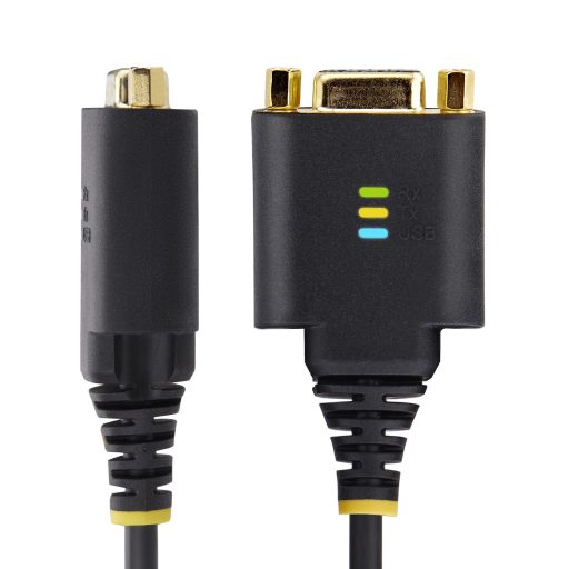 StarTech.com 1P1FFCN-USB-SERIAL soros kábel Fekete 0,3 M USB A típus DB-9