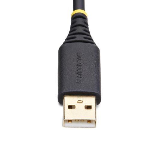 StarTech.com 1P1FFCN-USB-SERIAL soros kábel Fekete 0,3 M USB A típus DB-9
