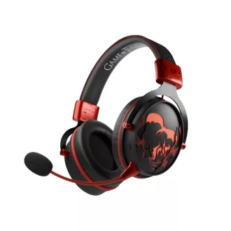   Lexip HBO Game of Thrones Headset Vezetékes és vezeték nélküli Fejpánt Játék Bluetooth Fekete, Vörös