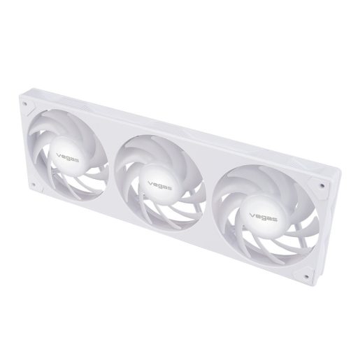 Akasa VEGAS A36 Számítógép ház, Processzor Ventilátor 12 cm Fehér 1 db