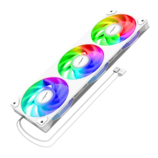 Akasa VEGAS A36 Számítógép ház, Processzor Ventilátor 12 cm Fehér 1 db