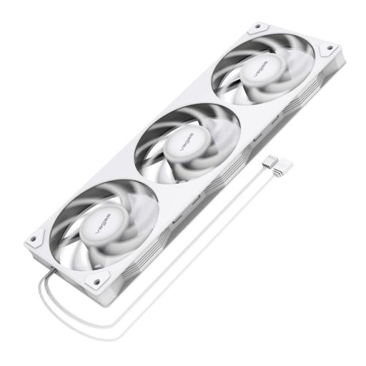 Akasa VEGAS A36 Számítógép ház, Processzor Ventilátor 12 cm Fehér 1 db