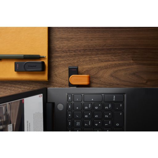 Kingston Technology DataTraveler Exodia S USB flash meghajtó 256 GB USB A típus 3.2 Gen 1 (3.1 Gen 1) Fekete, Narancssárga