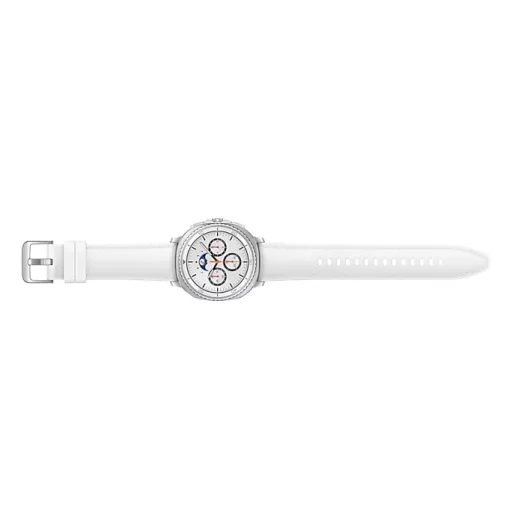 Samsung Galaxy Watch 8 Classic 3,3 cm (1.3") AMOLED 46 mm Digitális 438 x 438 pixelek Érintőképernyő 4G Ezüst Wi-Fi GPS (műhold)