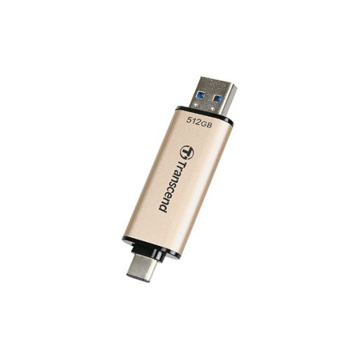 Transcend JetFlash 930C USB flash meghajtó 512 GB USB Type-A / USB Type-C 3.2 Gen 1 (3.1 Gen 1) Arany