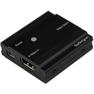   StarTech.com HDBOOST4K audió/videó jeltovábbító AV jelismétlő Fekete