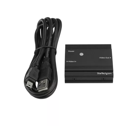 StarTech.com HDBOOST4K audió/videó jeltovábbító AV jelismétlő Fekete
