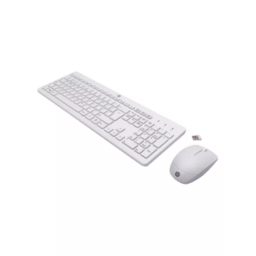 HP 230 Wireless Mouse and Keyboard Combo billentyűzet Egér mellékelve Vezeték nélküli RF QWERTY Fehér