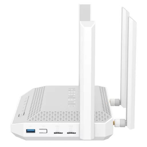Keenetic Hero 4G+ (KN-2312) vezetéknélküli router Gigabit Ethernet Kétsávos (2,4 GHz / 5 GHz) Szürke, Fehér