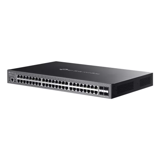 TP-Link Omada SG5452XMPP hálózati kapcsoló Vezérelt L3 Gigabit Ethernet (10/100/1000) Ethernet-áramellátás (PoE) támogatása Fekete
