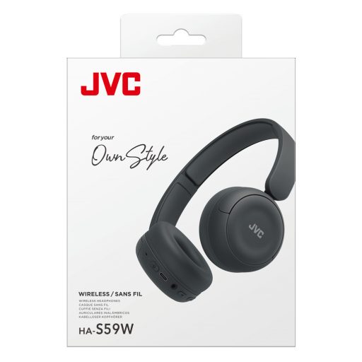 JVC HA-S59W Headset Vezetékes és vezeték nélküli Fejpánt Zene/általános USB C-típus Bluetooth Fekete