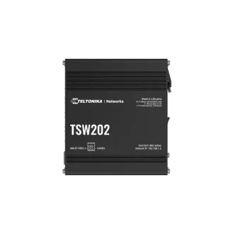   Teltonika TSW202 Vezérelt L2 Gigabit Ethernet (10/100/1000) Ethernet-áramellátás (PoE) támogatása Alumínium, Kék