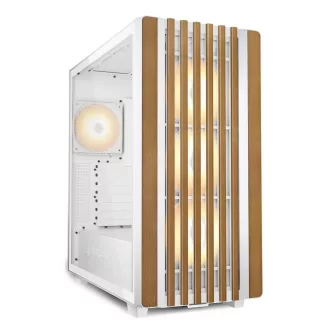 Sharkoon REBEL C70G RGB Full Tower Fehér, Fa