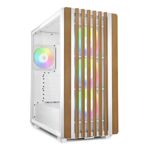 Sharkoon REBEL C70G RGB Full Tower Fehér, Fa