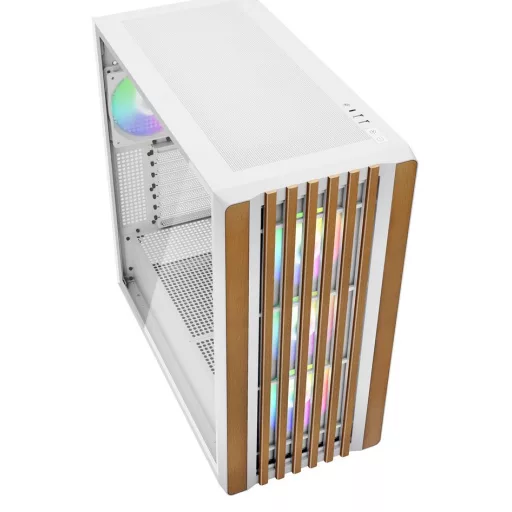 Sharkoon REBEL C70G RGB Full Tower Fehér, Fa