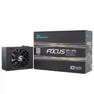 Seasonic FOCUS-SPX-650 650 W 20+4 pin ATX CFX Fekete