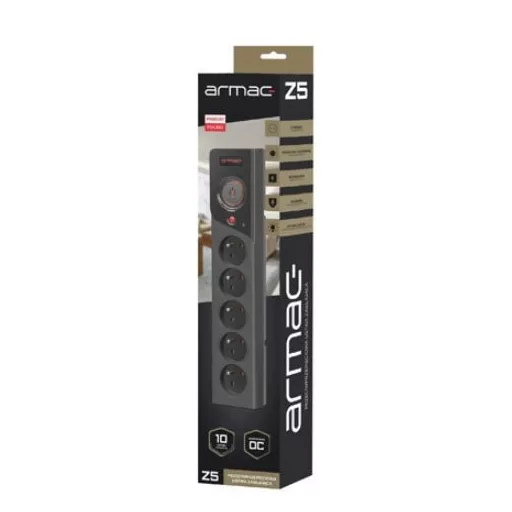 Power strip Z5 3m 5x230V 10A Z5/30/CZ black