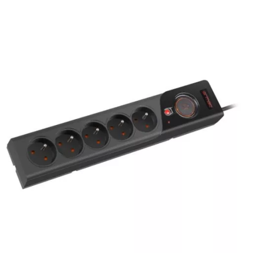 Power strip Z5 3m 5x230V 10A Z5/30/CZ black