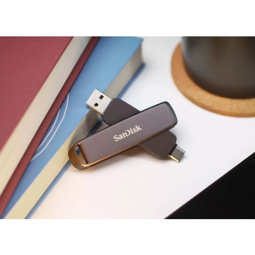 SanDisk SDDDE1-1T00-G46 USB flash meghajtó 1 TB USB Type-C/USB Type-A 3.2 Gen 2 (3.1 Gen 2) Fekete