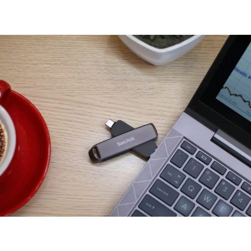 SanDisk SDDDE1-1T00-G46 USB flash meghajtó 1 TB USB Type-C/USB Type-A 3.2 Gen 2 (3.1 Gen 2) Fekete