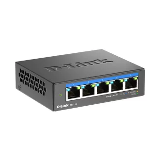   D-Link DMS-105 Beállítást nem igénylő (unmanaged) L2 2.5G Ethernet (100/1000/2500) Fekete
