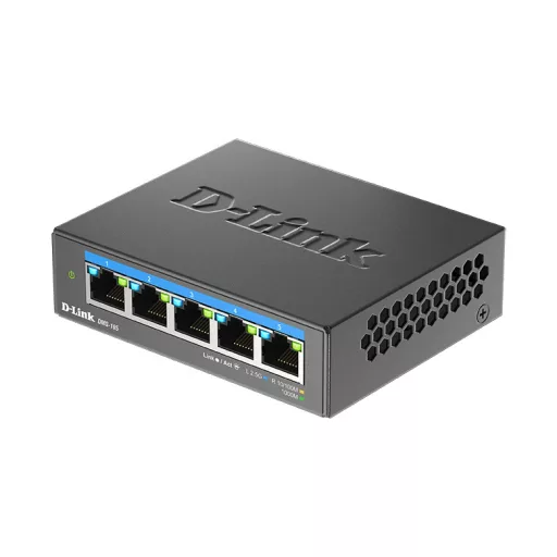 D-Link DMS-105 Beállítást nem igénylő (unmanaged) L2 2.5G Ethernet (100/1000/2500) Fekete
