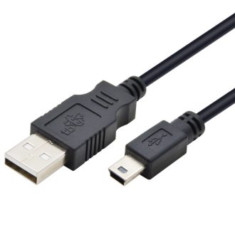 Cable USB - Mini USB 1m. black