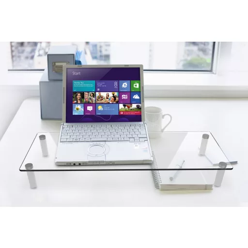 Digitus DA-90358 asztali TV konzol 81,3 cm (32") Átlátszó