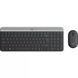   Logitech 920-009188 billentyűzet Egér mellékelve Univerzális Vezeték nélküli RF QWERTZ Német Grafit