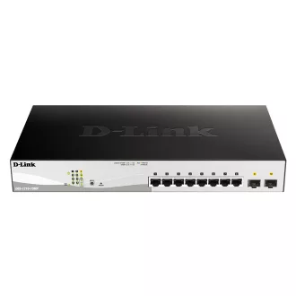   D-Link DGS-1210-10MP Vezérelt L2 Gigabit Ethernet (10/100/1000) Ethernet-áramellátás (PoE) támogatása Fekete, Szürke