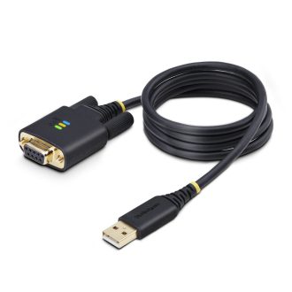   StarTech.com 1P3FFCNB-USB-SERIAL soros kábel Fekete 1 M USB A típus DB-9