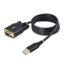 StarTech.com 1P3FFCNB-USB-SERIAL soros kábel Fekete 1 M USB A típus DB-9