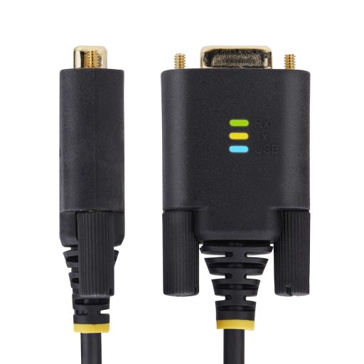 StarTech.com 1P3FFCNB-USB-SERIAL soros kábel Fekete 1 M USB A típus DB-9
