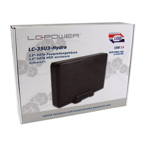 LC-Power LC-35U3-HYDRA tárolóegység burkolat HDD ház Fekete 3.5"