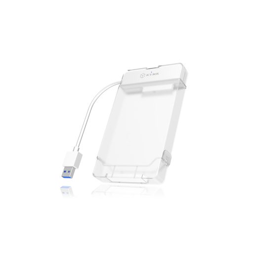 ICY BOX IB-AC703-U3 HDD/SSD ház Fehér 2.5"