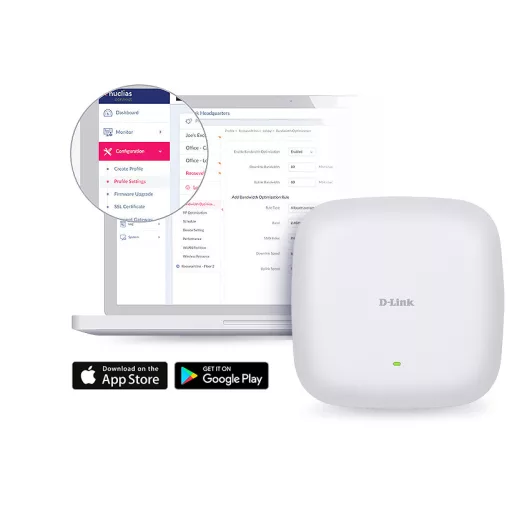 D-Link AX3600 3600 Mbit/s Fehér Ethernet-áramellátás (PoE) támogatása