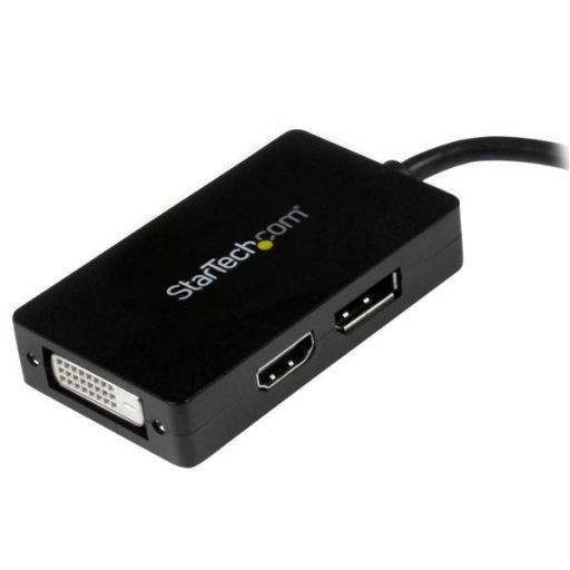 StarTech.com MDP2DPDVHD video átalakító kábel 0,15 M Mini DisplayPort DisplayPort + DVI-D + HDMI Fekete