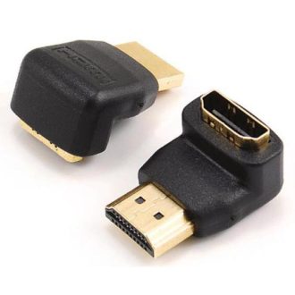 SBOX AD.HDMI-F/M-90 HDMI Type A (Standard) Fekete